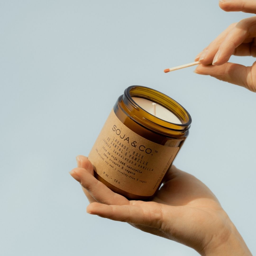 Bougie | Lavande, Bois de santal & Vanille - SOJA&CO. ™
