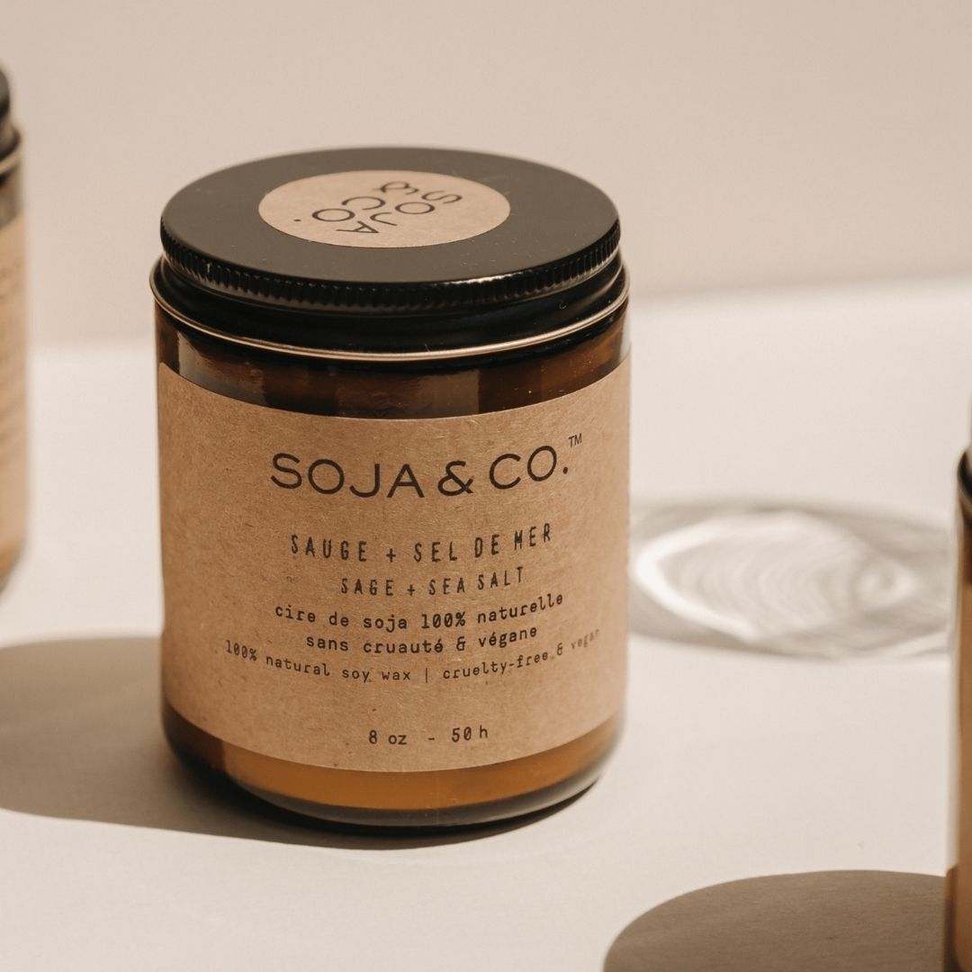 Bougie | Sauge + Sel de mer - SOJA&CO. ™
