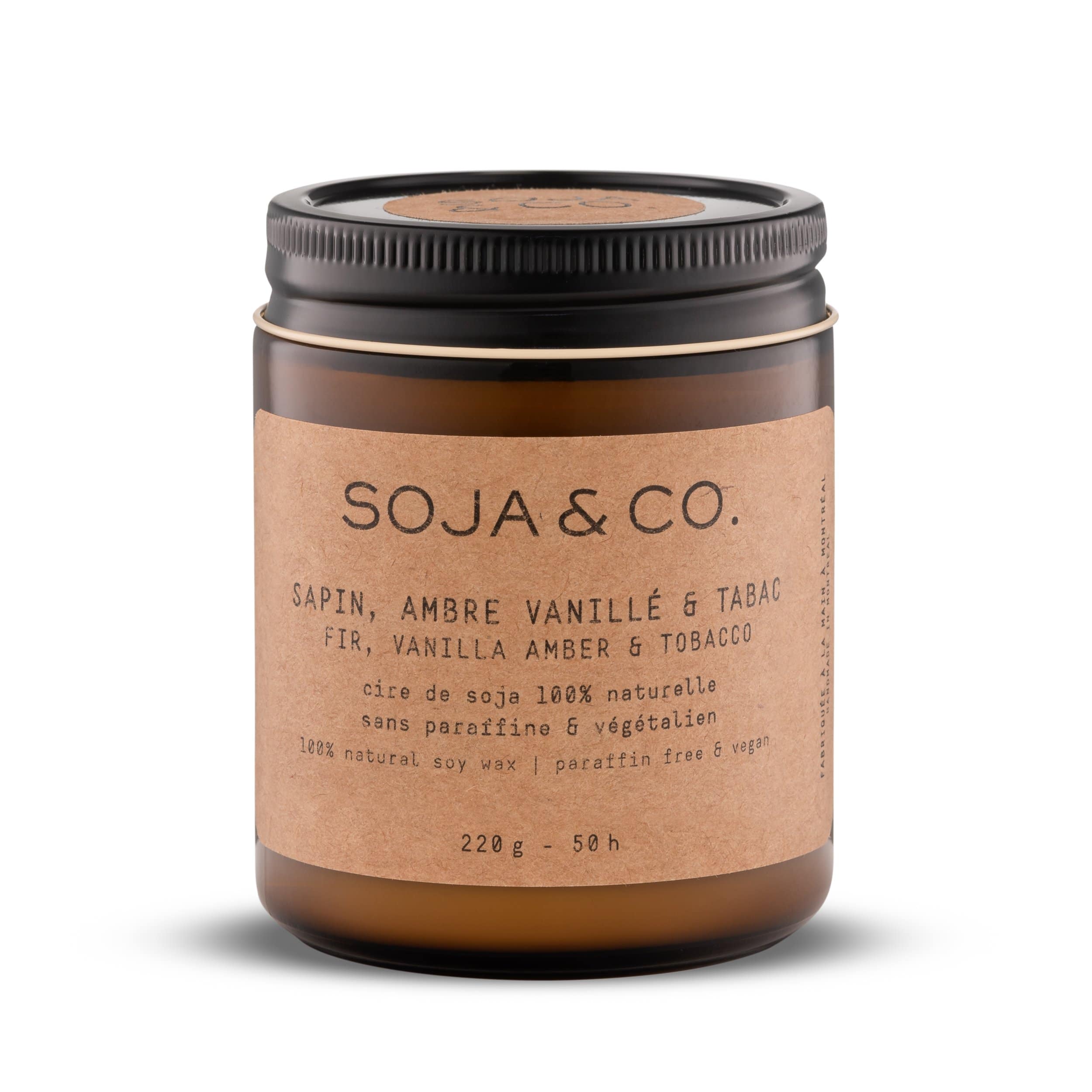 Bougie | Sapin, Ambre vanillé & Tabac - SOJA&CO. ™