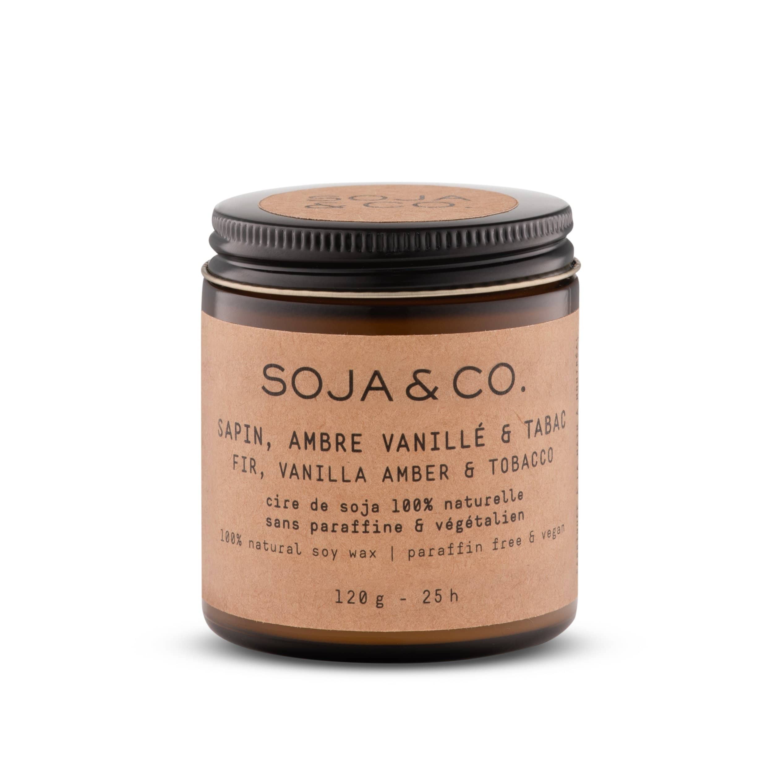 Bougie | Sapin, Ambre vanillé & Tabac - SOJA&CO. ™