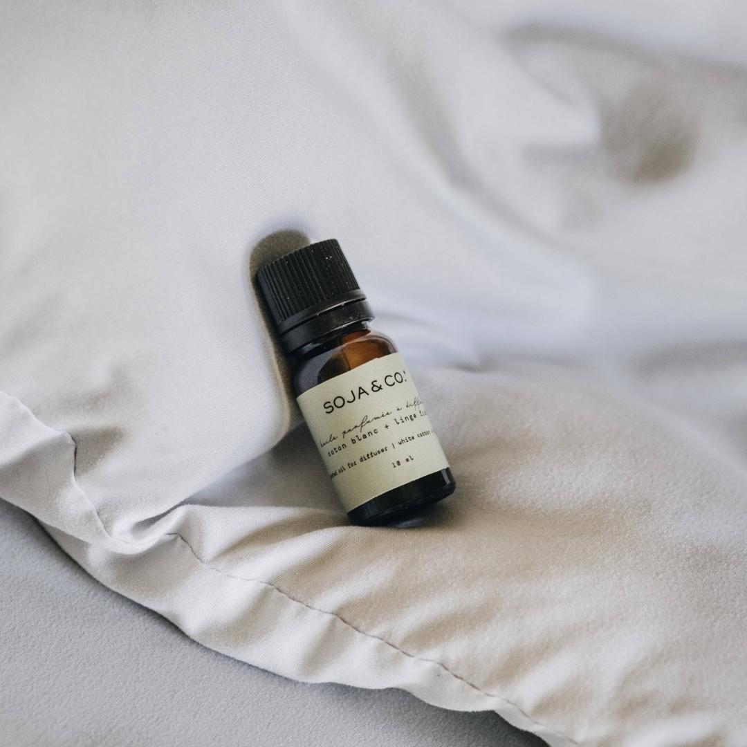 Huile parfumée pour diffuseur | Coton blanc + Linge frais - SOJA&CO. ™