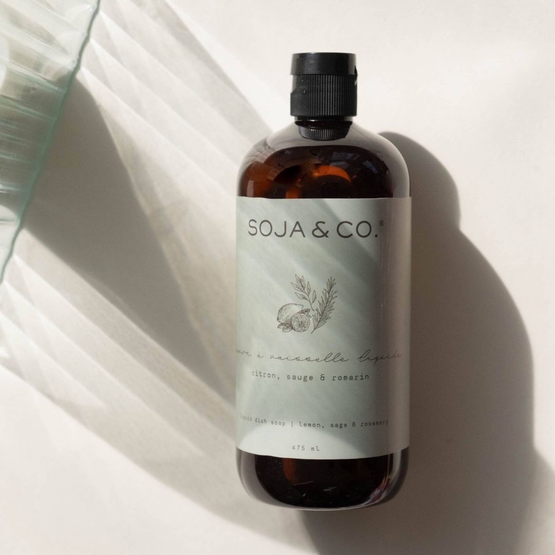 Savon à vaisselle liquide | Citron, Sauge & Romarin - SOJA&CO. ™