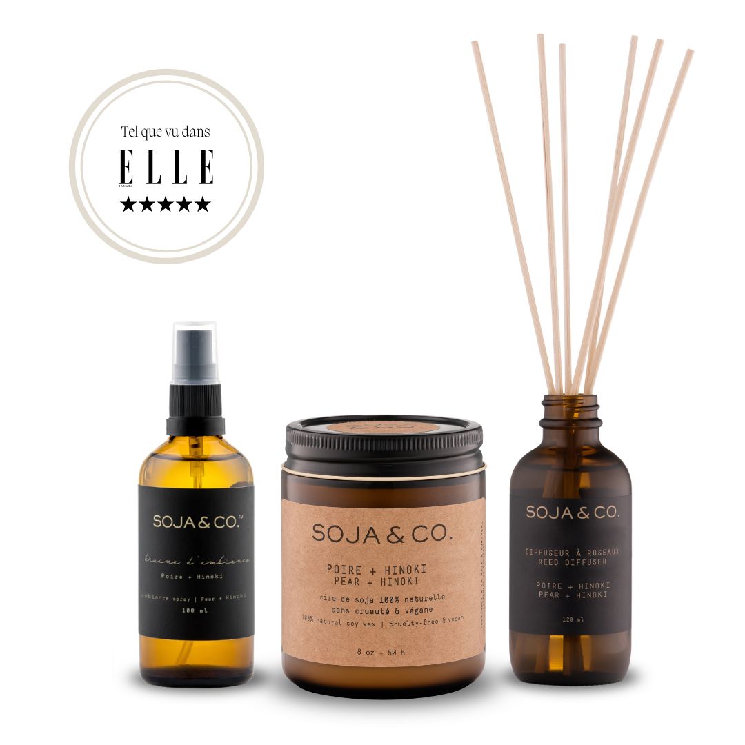 Trio ambiance | Poire + Hinoki - SOJA&CO.