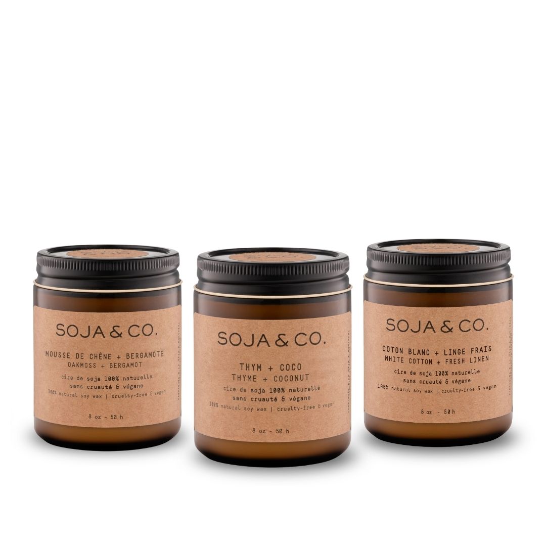 Trio bougies | Collection printemps - SOJA&CO.®